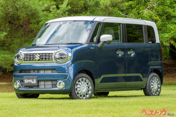 スズキ ワゴンRスマイル（2021年8月デビュー）。全長3395×全幅1475×全高1695mm