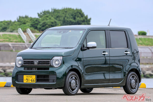 ホンダ N-WGN（2019年7月デビュー）。全長3395×全幅1475×全高1675mm