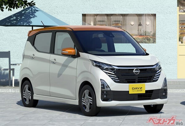 日産 デイズ（2019年3月デビュー）。全長3395×全幅1475×全高1650mm