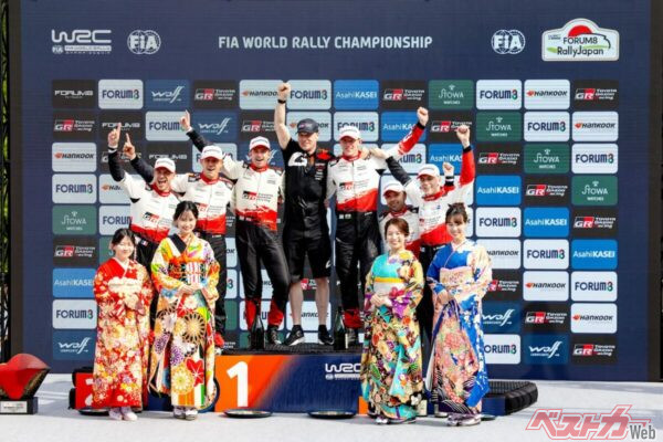 1位エバンス、2位オジエ、3位パヤリとトヨタが表彰台を独占した