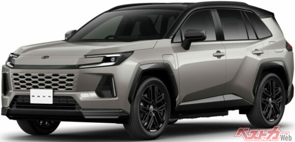 RAV4 Z（プラグインハイブリッド）の価格は600万円。WLTCモード燃費は22.2km/L、EV走行距離は151km