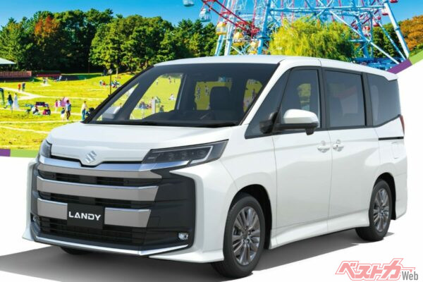 ご覧の通り、ランディのフロントグリルはシルバーとなる
