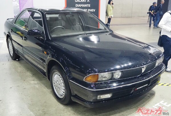 三菱 ディアマンテ（販売期間：1990年～2005年　※初代～2代目）。セダンが数多く誕生したバブル期でも話題を集めた初代