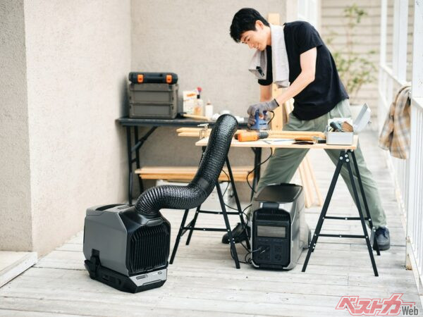 EcoFlow WAVE 3 エアコンはアウトドアシーンだけでなく室内でも使用可能