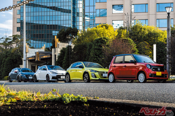 国内外からチョイスした「キビキビ車」たち。スピードだけがクルマの楽しさではないということを再認識させてくれるクルマばかりだ