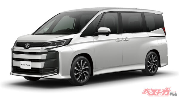 2026年5月に一部改良を受けて登場するトヨタ ノア。ガソリン車が廃止され、ハイブリッドのみのラインナップとなる
