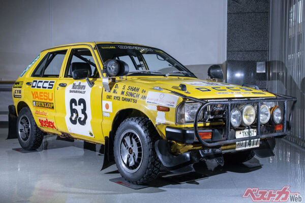 ダイハツ 2代目シャレード(1979~1982年)。993ccの直3 OHVで非力だが抜群のタフさで欧州勢から恐れられた