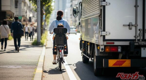 クルマ側にも、自転車との側方間隔や安全な速度への配慮を求める新たな規定が追加された（PHOTO：Adobe Stock_sparker）