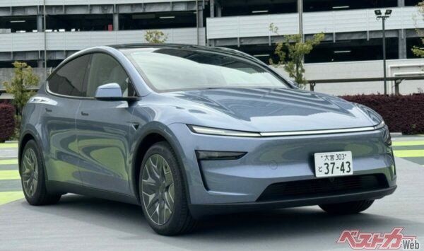 マイナーチェンジで細目になったランプ類。見た目はSUVというより背の高いサルーン