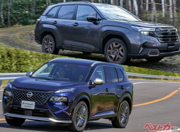フォレスター対エクストレイル!!　雪道、荷室、ハイブリッドで選ぶ本格SUV対決