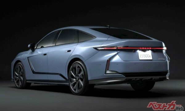 次世代のレクサス電動車の先陣を切ったES。エクステリアデザインもチャレンジングだ