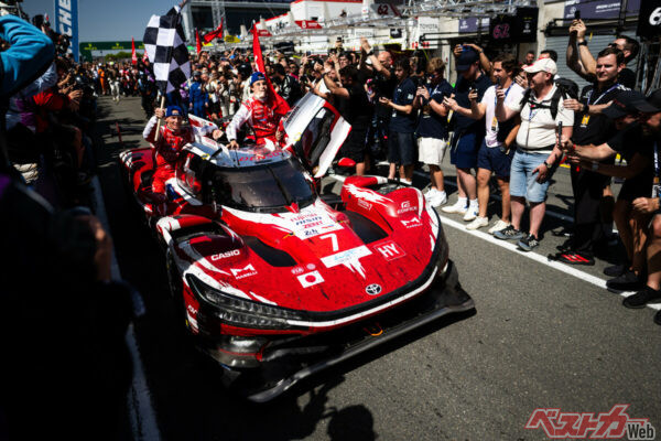 7号車が優勝。これ以上ないリザルトをモリゾウさんに叩きつけた!!