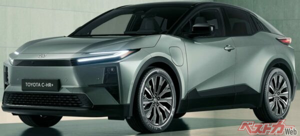 欧州市場で販売が始まった「C-HR+」。bZ4Xなどと同じプラットフォームを用いており、顔つきも似ている