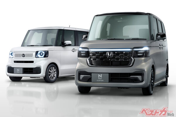 登録車を含めた2025年度の新車販売台数ランキングで首位を獲得したホンダ N-BOX