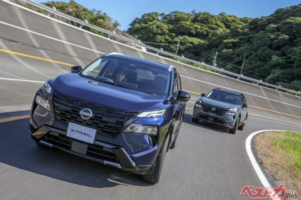 e-POWERとe-4ORCEの組み合わせで驚くほどの走行性能を見せるのがエクストレイルだ