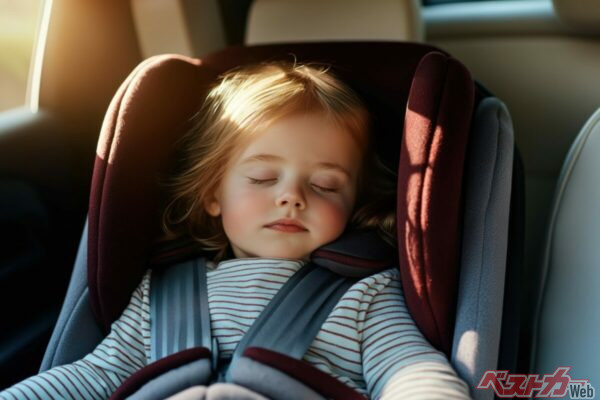 短時間でも車内温度は急上昇する。子どもやペットを車内に残したままクルマを離れるのは絶対に避けたい（PHOTO：Adobe Stock_Vadym）
