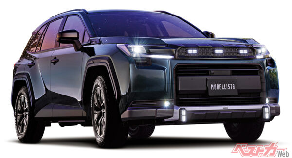 RAV4(For Adventuer)。3連のLEDにより個性を主張