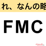 【今さら聞けない!?】これ、なんの略？ 自動車界の略語クイズ「FMC」