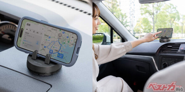 置くだけでカチッ!! 360°回転対応の車載スマホホルダーは買いか？　