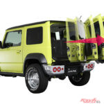 ジムニーの横開きゲートを電動化!! 荷物の出し入れが激進化!!