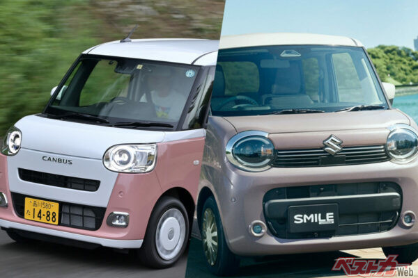 ムーヴキャンバス対スズキ ワゴンRスマイル!!　スライドドア軽の可愛さと実用性で選ぶならどっち？