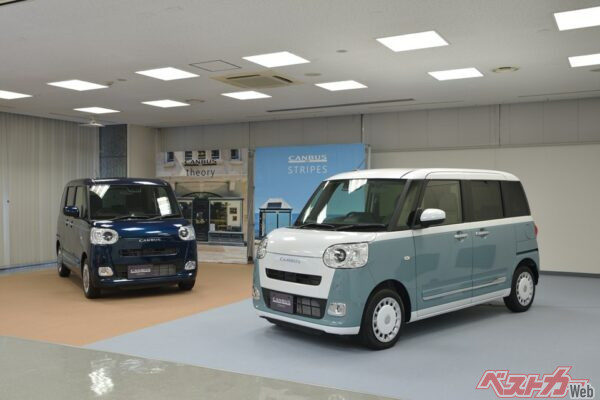 セオリーとストライプスによる2バージョン展開のダイハツ ムーヴキャンバス