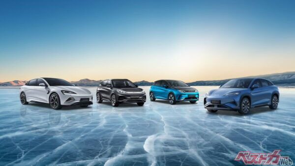日本では一部車種しか購入できないが、3列シートSUVやコンパクトモデル、フラッグシップサルーンなど、様々な車種をラインナップしているBYD。