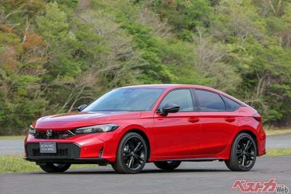 2026年に登場したe:HEV RS。シビックのRSといえばMT仕様だっただけに驚きの登場だ
