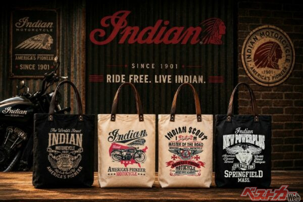 Indian Motocycle キャンバストートバッグ