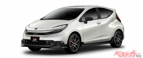 トヨタ アクアGR SPORT。2022年11月に続き2度目の登場となる