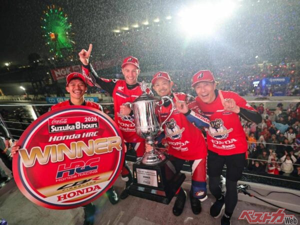 「Honda HRC」が鈴鹿8耐で5連覇達成！高橋巧選手は前人未到の通算8勝を記録 2着はヤマハ・ファクトリー、3着は欧州メーカー初のBMWが登壇