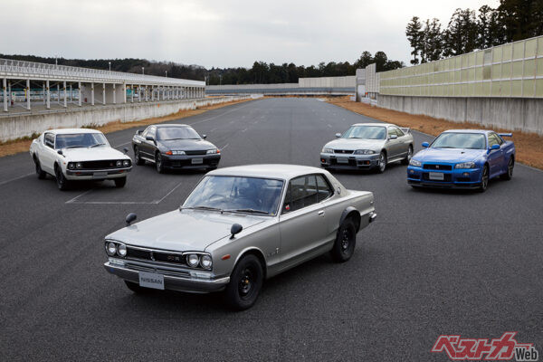 第一世代と第二世代、新旧のGT-Rが並ぶ。スカイラインにとってのGT-Rとは神なのか？　それとも……