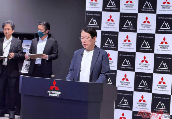 ハイランダーズとの協業に対してコメントを残した三菱自動車の加藤隆雄取締役会長兼代表執行役CEO