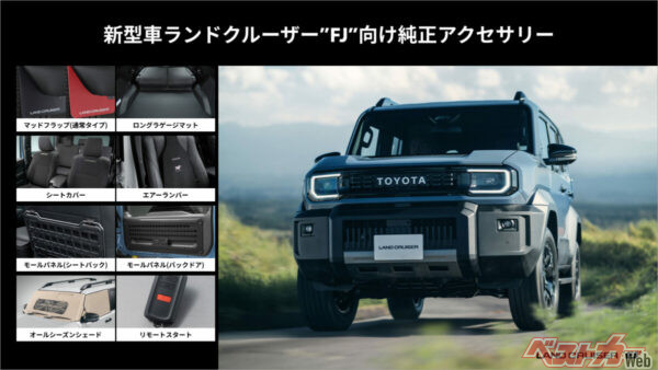 新型車ランドクルーザー“FJ”向けアイテムの詳細