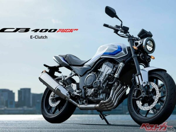 【新車】ホンダ新型「CB400 SUPER FOUR E-Clutch」驚きの99万8800円で8/21発売！新設計の直列4気筒エンジンは58PSで従来よりパワーアップ