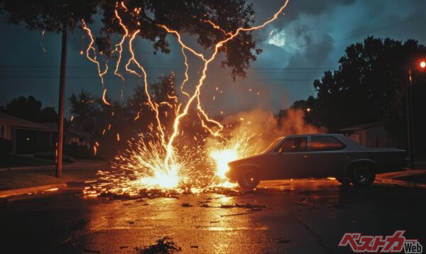 雷が鳴ったらクルマへ!? 意外と知らない落雷時のNG行動も！ 夏の雷雨で命を守る防災知識