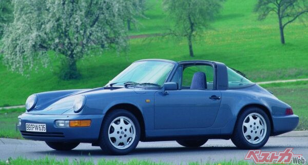 1989年に登場、ポルシェ 911(964型)カレラ4のタルガトップ