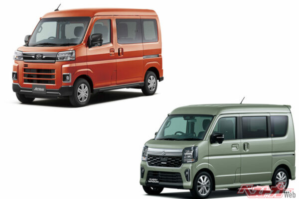ターボ×CVTの軽バン頂上決戦！ スズキ エブリイワゴン vs ダイハツ アトレー、大人の秘密基地にするならどっち!?