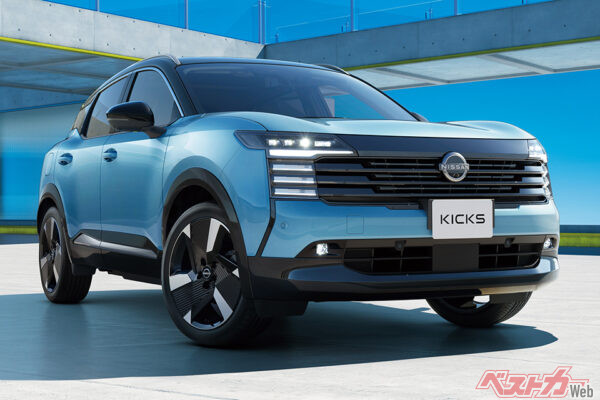 新型日産 キックス。第3世代e-POWERと、電動4輪制御技術「e-4ORCE」を搭載する