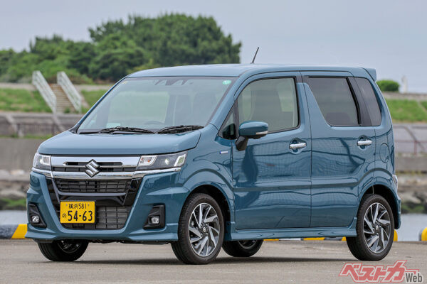 トールワゴン系販売台数第1位のスズキ ワゴンR(2万2566台)。以下、第2位:日産 デイズ(1万5823台)、第3位:ホンダ N-WGN(8674台)と続く