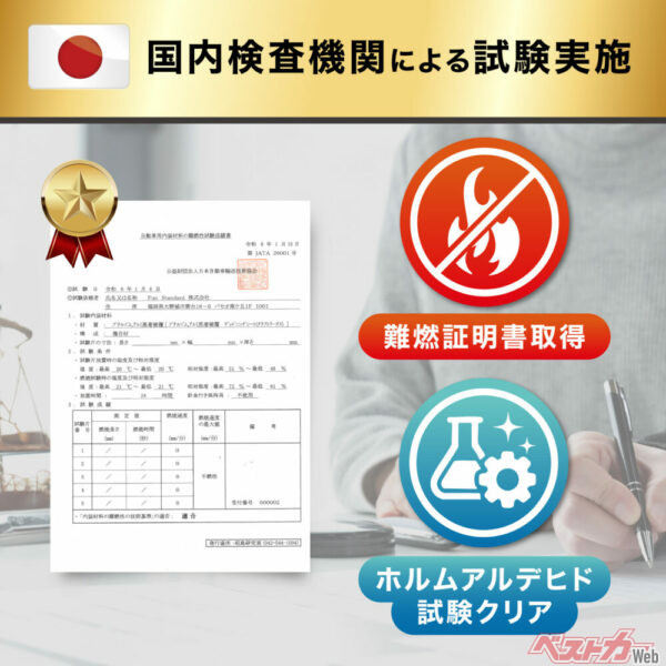 国内検査機関による試験実施