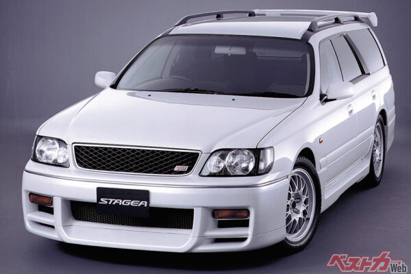 日産 ステージア オーテックバージョン260RS　中古車相場：総額390万～660万円　最高出力280psのRB26DETTを搭載する。中身的にはほぼR33GT-R？