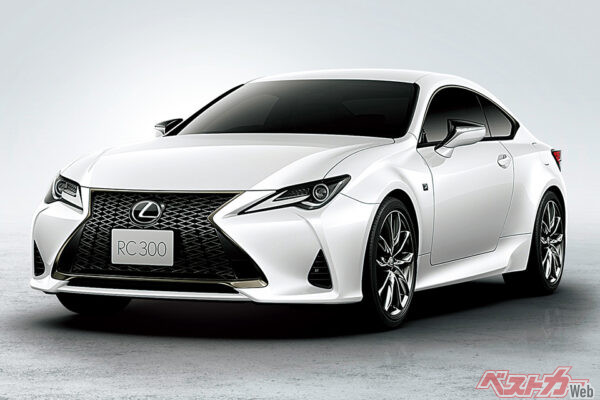 レクサス RC（中古車相場：総額200万～540万円）。前期型なら総額250万円前後で良質物件が探せる。500万円付近でRC Fを狙う手も？
