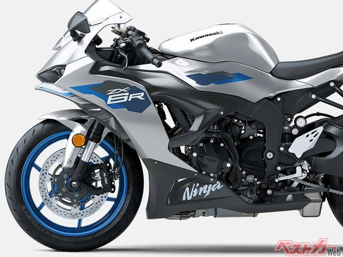 海外】2027年新型「Ninja ZX-6R」北米登場！ ギャラクシーシルバー