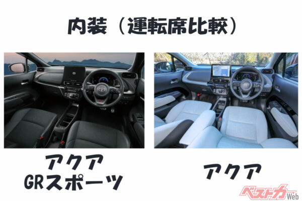 内装についてはすぐ見てわかるほどの違いは多くはないが、アルミペダルやステアリングなど重要な部分はしっかりスポーティに仕上げている