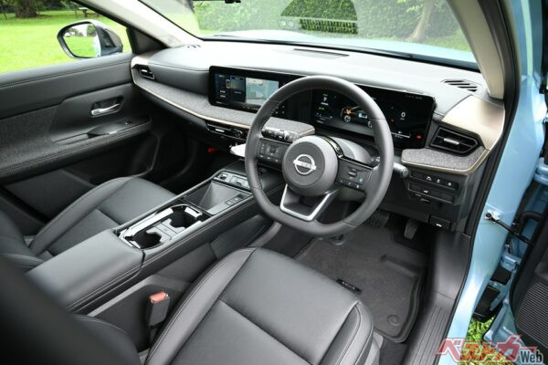 新型キックス「G」グレードの運転席まわり
