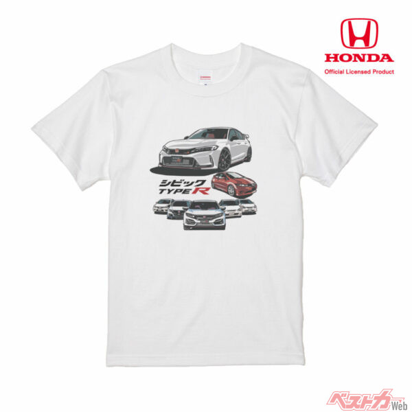 歴代シビックTYPE Rを着る!! ホンダファンの心をくすぐるTシャツ登場!!