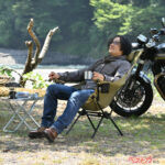 クルマはもちろんバイクに積めるハイバックチェアがアウトドアを変える！