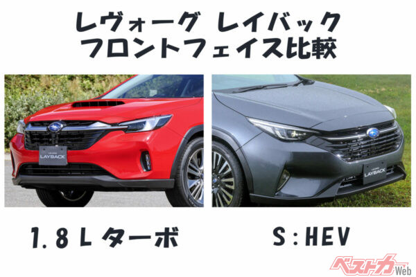 エアインテーク以外にもフロントの意匠に違いがある