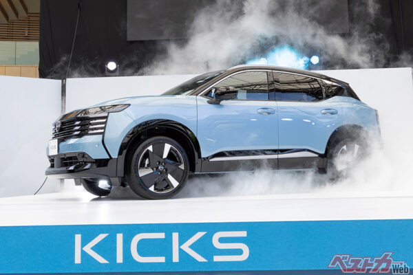 新型キックスは第3世代の1.4L e-POWERを搭載して2026年6月17日に発表。新型は国内生産